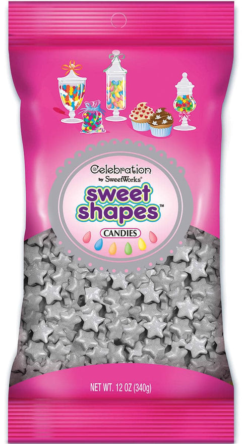 Celebrations By Frey Sweet Shapes(TM) 12oz-Shimmer (TM) Silver Stars