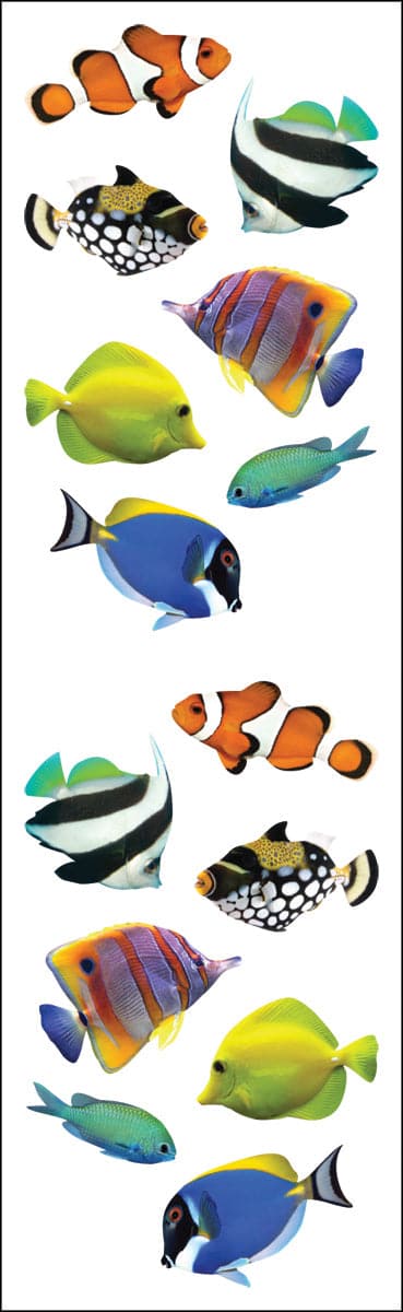 Mrs. Grossman's Stickers-Tropical Fish