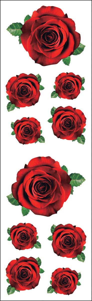 Mrs. Grossman's Stickers-Red Roses