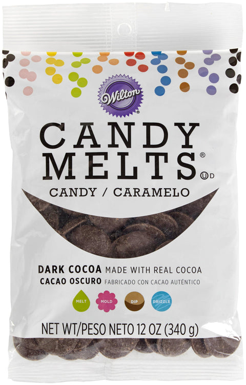 Candy Melts Flavored 12oz-Dark Cocoa, Chocolate