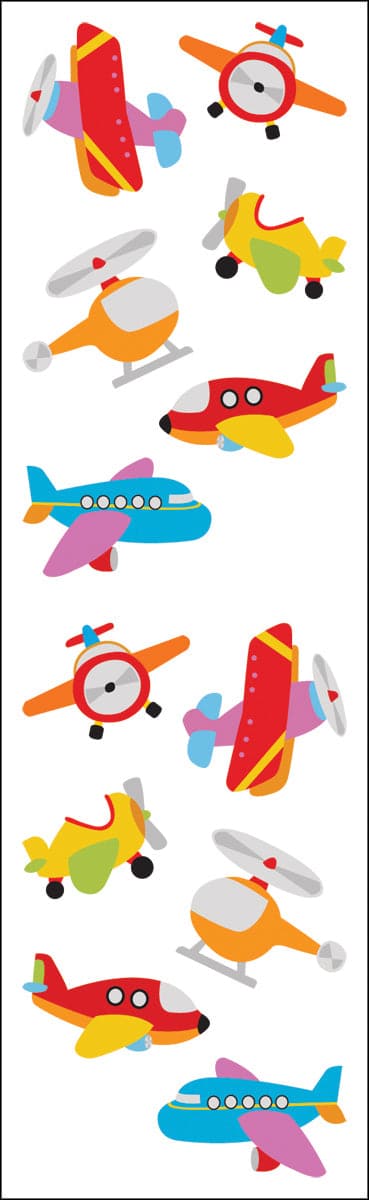 Mrs. Grossman's Stickers-Chubby Airplanes