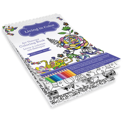 Living In Color Art Therapy Coloring Book -Azteca