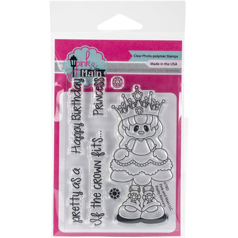 Pink & Main Clear Stamps 3"X4"-Princess
