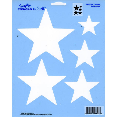 Simply Stencil 8"X10"-Star Template