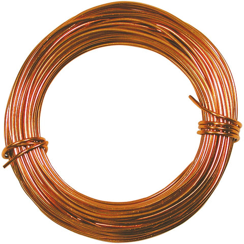 Petite Aluminum Wire 18 Gauge 39' Coil-Copper