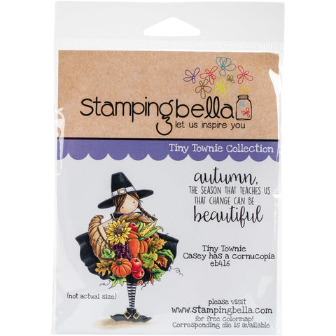 Stamping Bella Cling Stamp 6.5"X4.5"-Tiny Townie Casey Has A Cornucopia