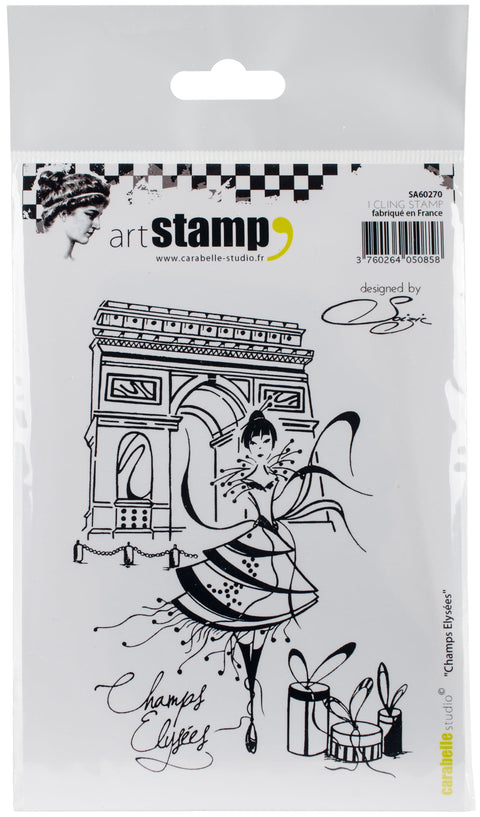 Carabelle Studio Cling Stamp A6-Champs Elysees By Soizic