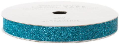American Crafts Glitter Paper Tape 3yd-Peacock .375"