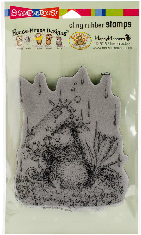 Stampendous House Mouse Cling Stamp -Soapy Smile