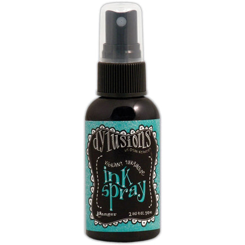 Dylusions Ink Spray 2oz-Vibrant Turquoise