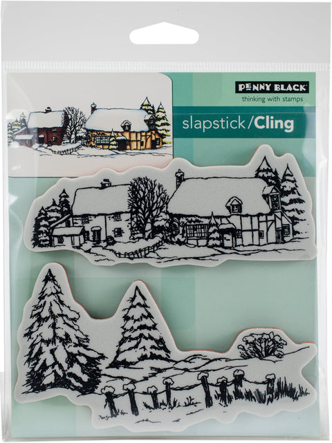 Penny Black Cling Stamps-Snow Covered