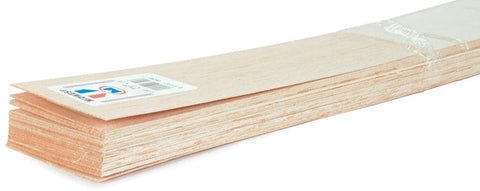 Balsa Wood Sheet 36"-3/32"X3"