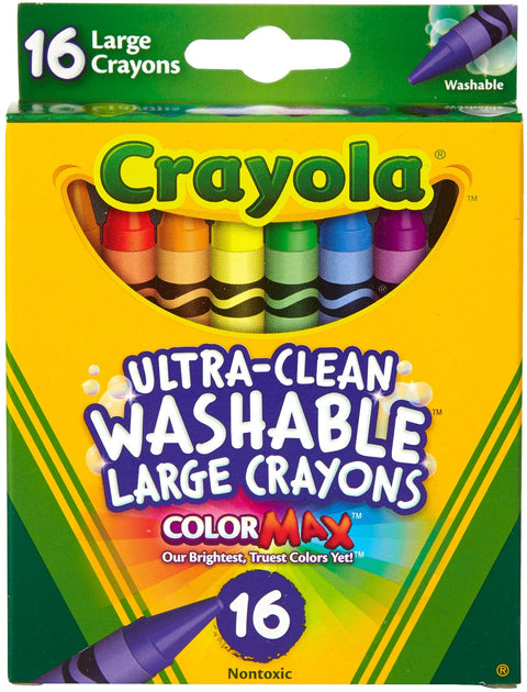 Crayola Large Washable Crayons-16/Pkg