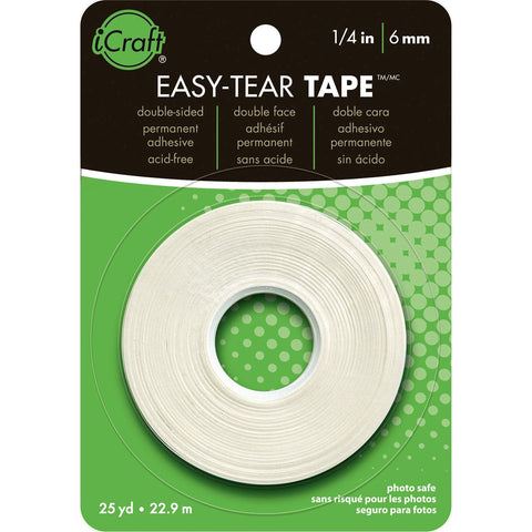iCraft Easy-Tear Tape-.25"X27yd