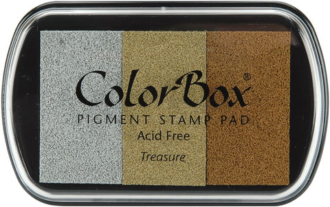 ColorBox Metallic Pigment Ink Pad 3 Colors-Treasure