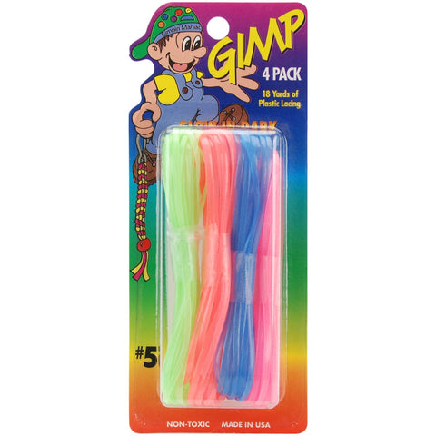 Gimp Plastic Lacing 18yd-Glow-In-The-Dark Neon
