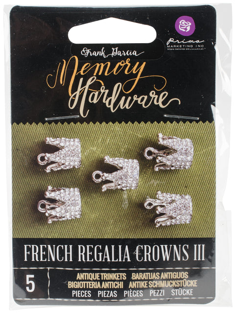 Prima Marketing Memory Hardware Embellishments-French Regalia Crowns III