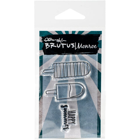 Brutus Monroe Clear Stamps 2"X3"-Happy Summer