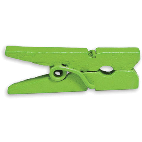 Mini Clothespins 1" 25/Pkg-Lime Green
