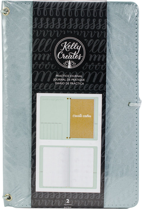 Kelly Creates Practice Journal-Suede Cover & 20 Page Grid Insert