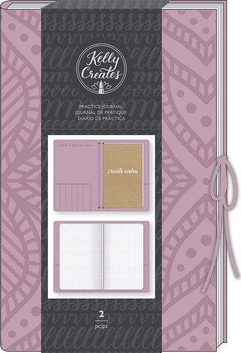 Kelly Creates Practice Journal-Suede Cover & 20 Page Grid Insert