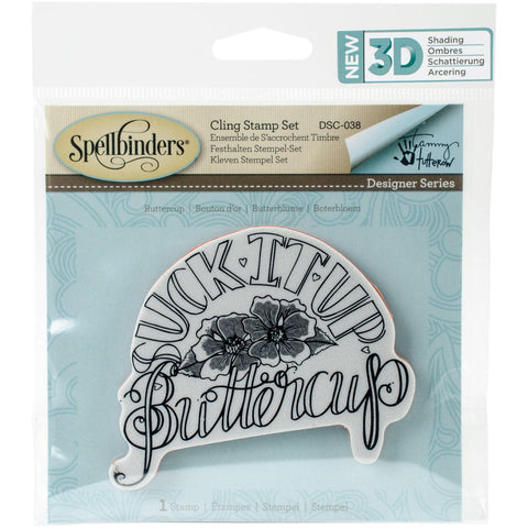 Spellbinders Cling Stamp 2.75"X4"-Buttercup