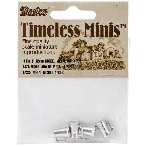 Timeless Miniatures-Pewter Beer Mugs 4/Pkg