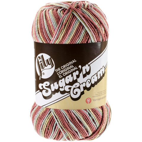 Lily Sugar'n Cream Yarn - Ombres Big Ball-Pink Dusk