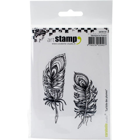 Carabelle Studio Cling Stamp A7-The Madness Of Feathers
