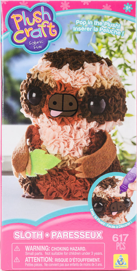 PlushCraft Fabric Fun Kit-Sloth