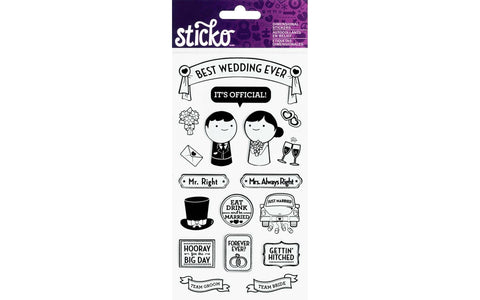 EK Sticko Sticker Best Wedding Ever