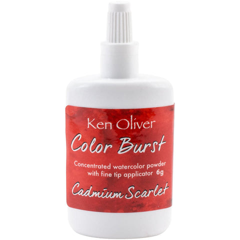 Ken Oliver Color Burst Powder 6gm-Cadmium Scarlet
