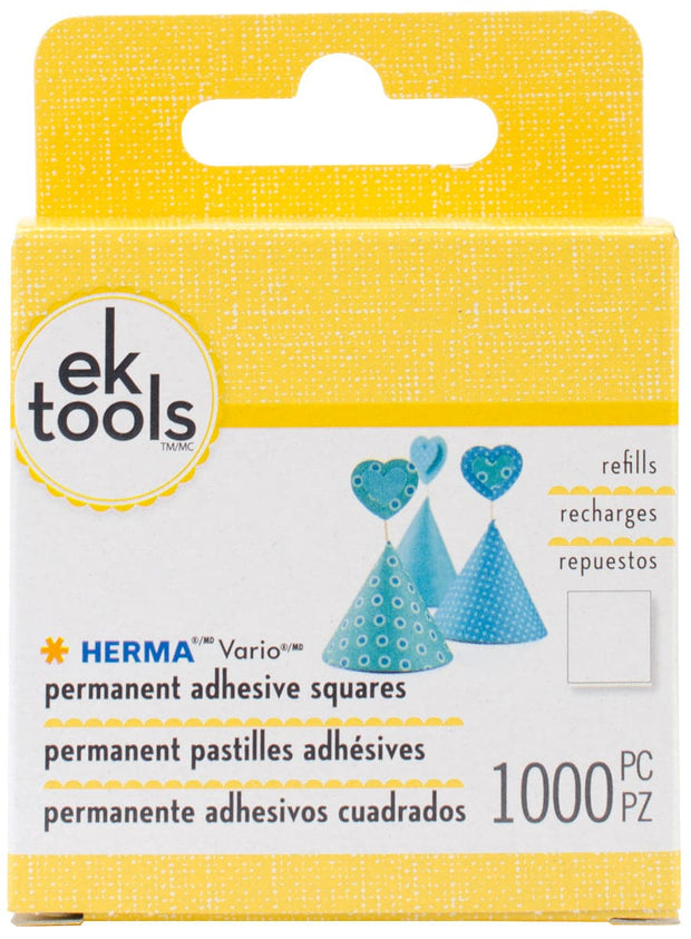 EK Tools HERMA Vario Adhesive Tab Refill Permanent-Permanent-1000pcs, For E5501074