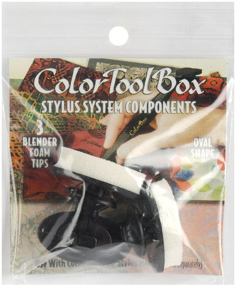 ColorToolBox Stylus Blender Foam Tips 3/Pkg-Oval