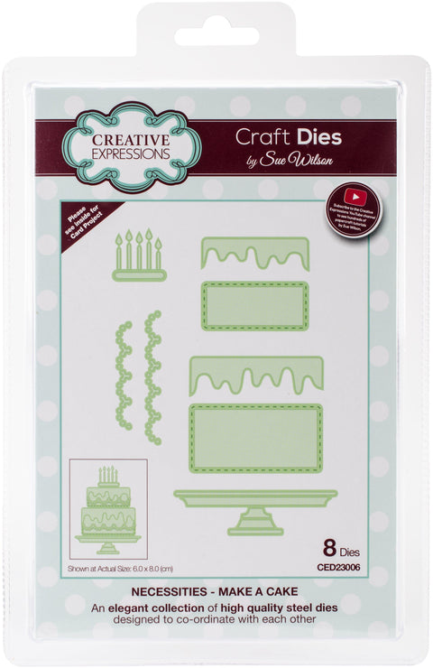 Creative Expressions Craft Dies By Sue Wilson-Necessities-Make A Cake