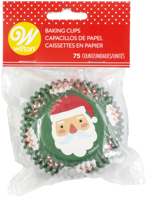 Standard Baking Cups-Christmas Traditional Santa 75/Pkg