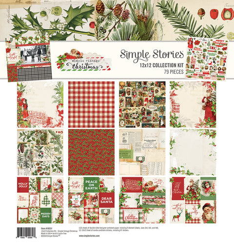 Simple Stories Collection Kit 12"X12"-Simple Vintage Christmas