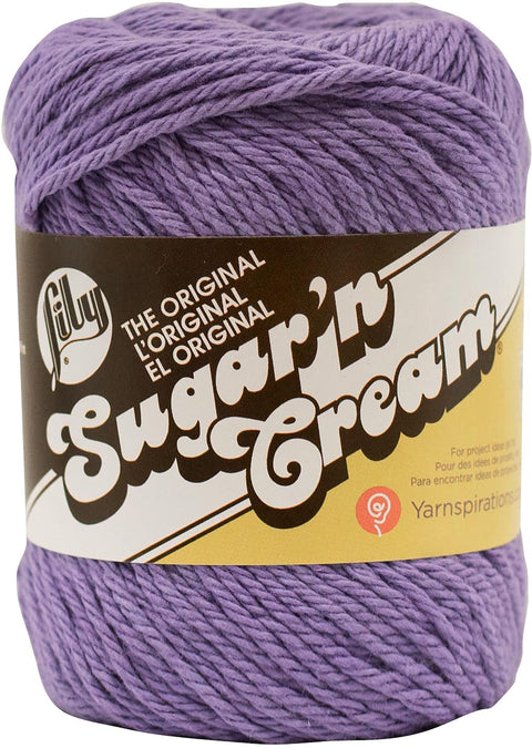 Lily Sugar'n Cream Yarn - Solids-Hot Purple