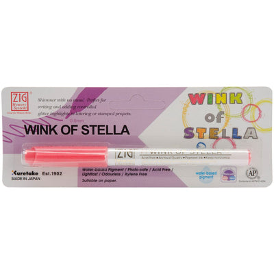 Zig Memory System Wink Of Stella Glitter Marker (Packaged)-Glitter Pink