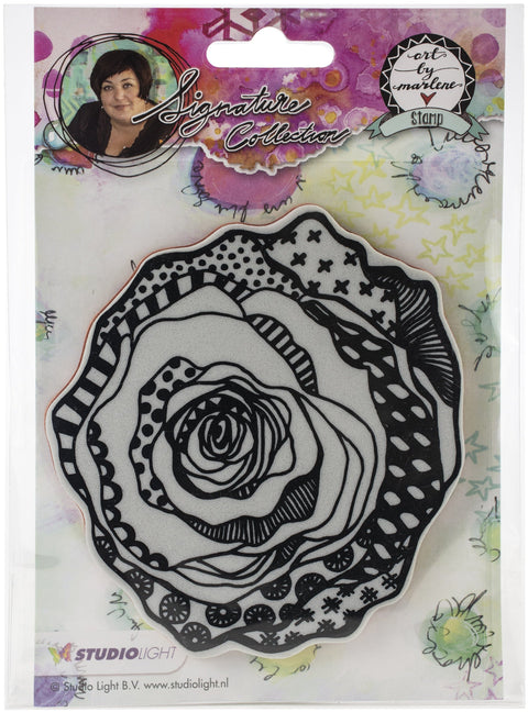 Studio Light Art By Marlene Flowers Cling Stamp-