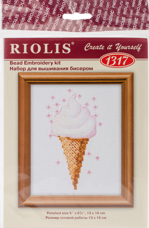RIOLIS Counted Cross Stitch Kit 5"X6.25"-Ice Cream (14 Count)