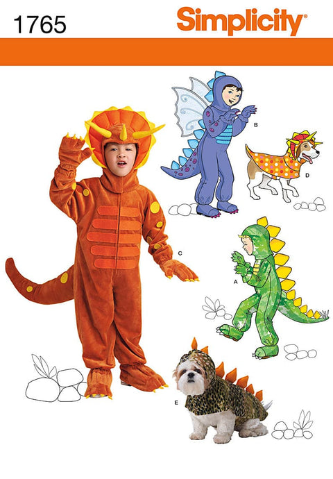 Simplicity Childs & Dog Costumes-3-4-5-6-7-8