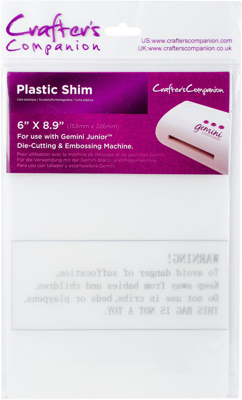 Crafter's Companion Gemini Junior Plastic Shim 6"X9"-