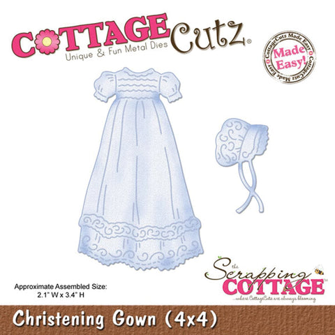 CottageCutz Dies-Christening Gown 2.1"X3.4"