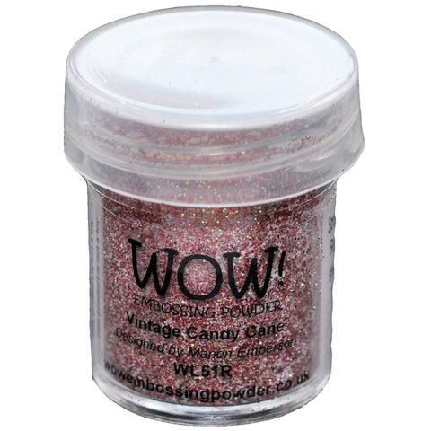 WOW! Embossing Powder 15ml-Vintage Candy Cane