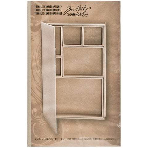 Idea-Ology Configurations Chipboard Shadow Box Book-6"X9", 6 Compartments
