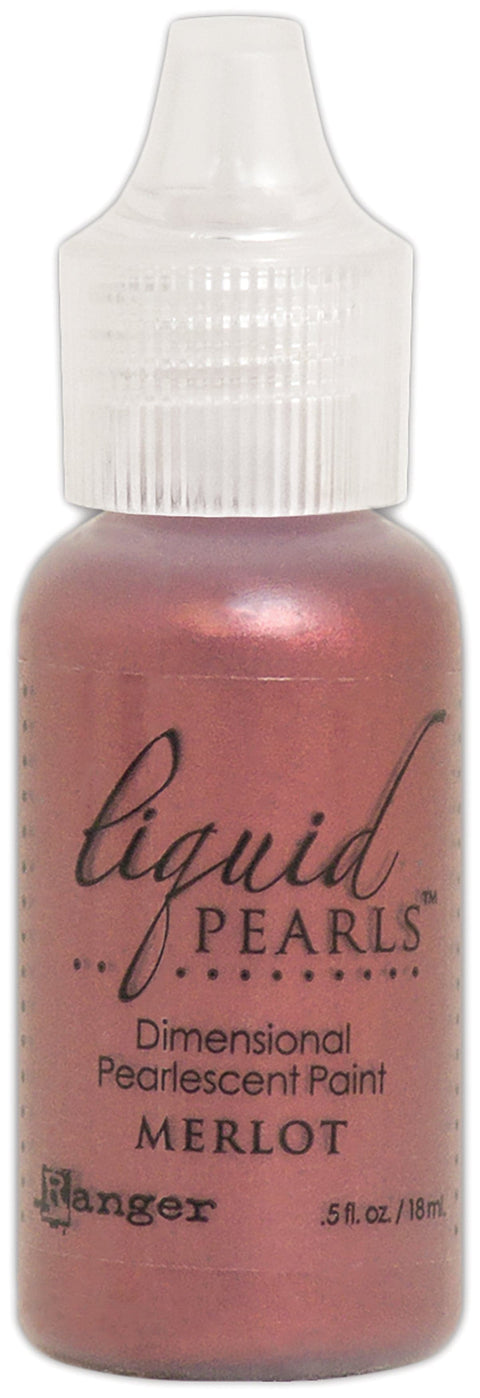 Liquid Pearls Dimensional Pearlescent Paint .5oz-Merlot