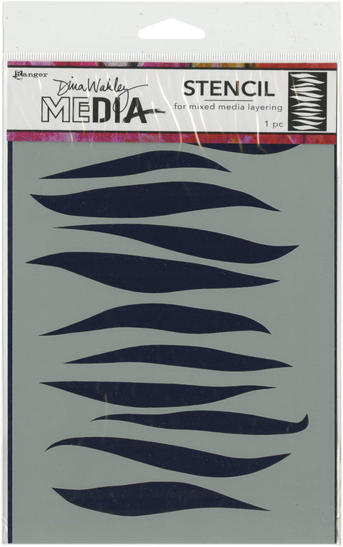 Dina Wakley Media Stencils 9"X6"-Gusts