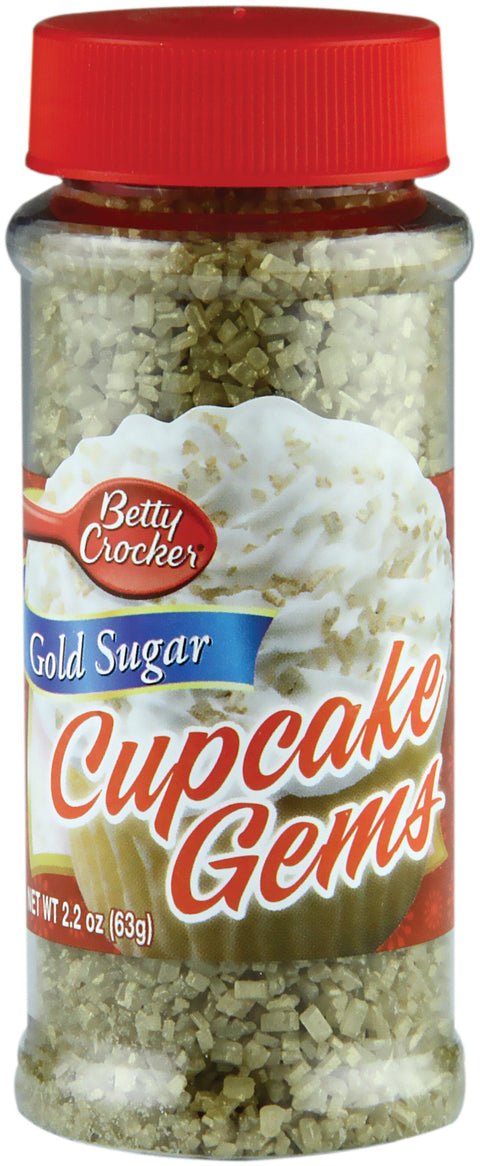 Betty Crocker Cupcake Gems 2oz-Gold Sugar