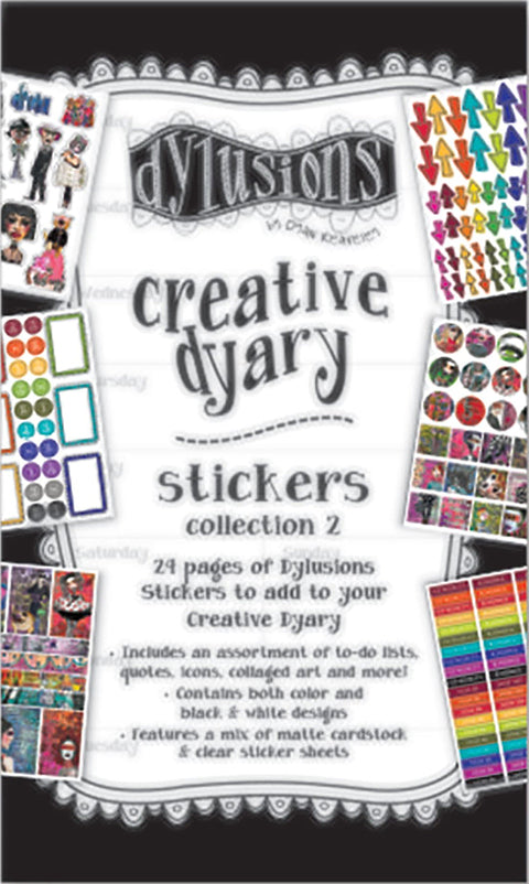 Dyan Reaveley's Dylusions Creative Dyary Sticker Book-Book 2
